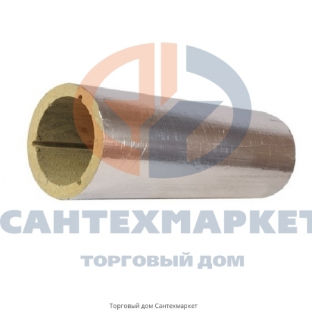 Цилиндр навивной кашированный фольгой минеральная вата Xotpipe SP 100 Alu SP 100 100/914 L=1м