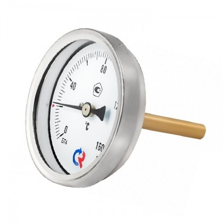 Термометр биметаллический осевой Дк100 L64мм G1/2" 60С БТ-51.211 Росма 00000002587