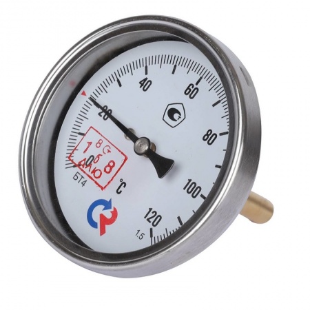 Термометр биметаллический осевой Дк80 L46мм G1/2" 120С БТ-41.211 Росма 00000002463