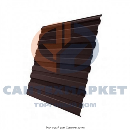 Профнастил С15 RAL 8017 шоколадно-коричневый 0,5 мм Полиэстер