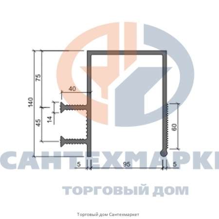 Гидрошпонка Аквастоп ДЗС 140/100-2-40 ПВХ