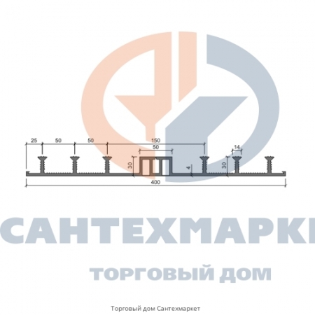 Гидрошпонка Аквастоп ДОМ 320/30-4-30 ПВХ
